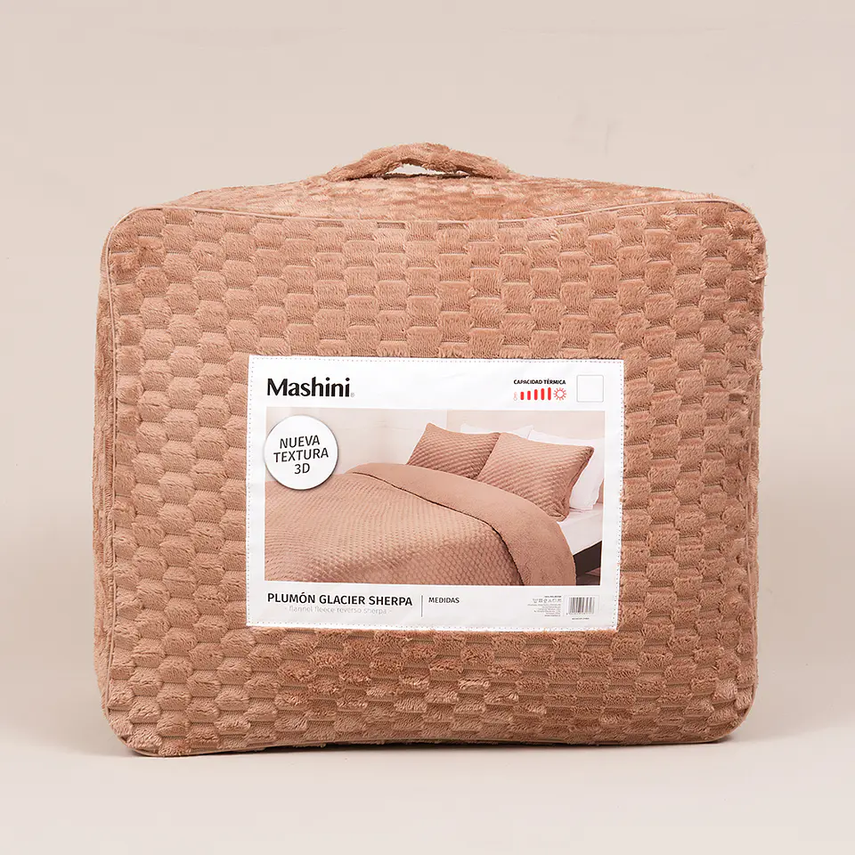Plumon Flannel Jqd Sherpa 2 P Terracota-P 2