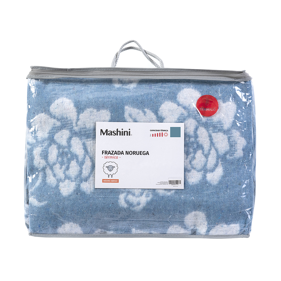 Frazada Térmica Noruega King Celeste-P 1