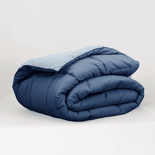 Plumón Microfibra Porteño Super King Azul-Celeste-P