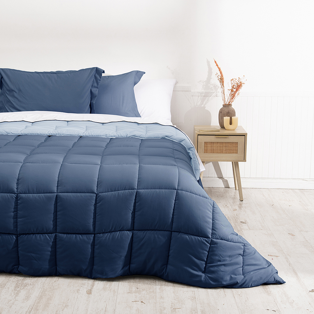 Plumón Microfibra Porteño Super King Azul-Celeste-P 5