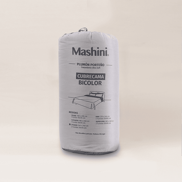 Plumón Microfibra Porteño King Grafito-Acero-P 3