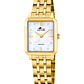 RELOJ MUJER DORADO RECTANGULAR+PULSERA REGALO LOTUS 19009-1 - Miniatura 1