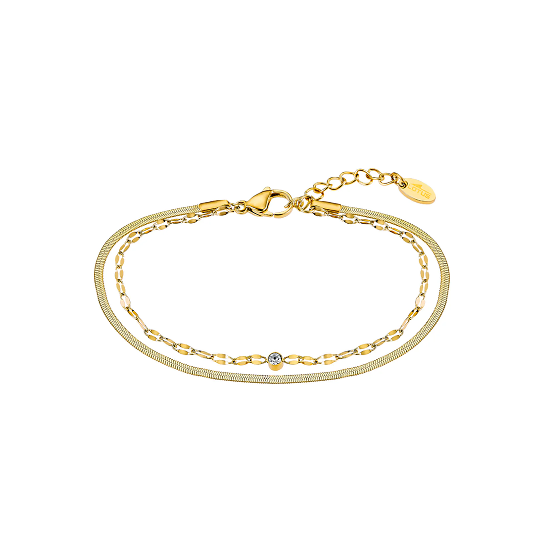 RELOJ MUJER DORADO RECTANGULAR+PULSERA REGALO LOTUS 19009-1 2