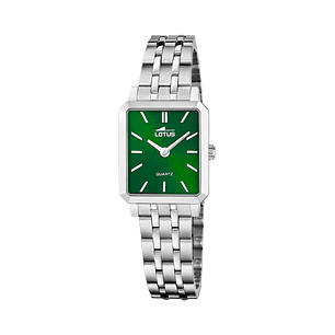 RELOJ MUJER ACERO RECTANGULAR+PULSERA REGALO LOTUS 19008-6