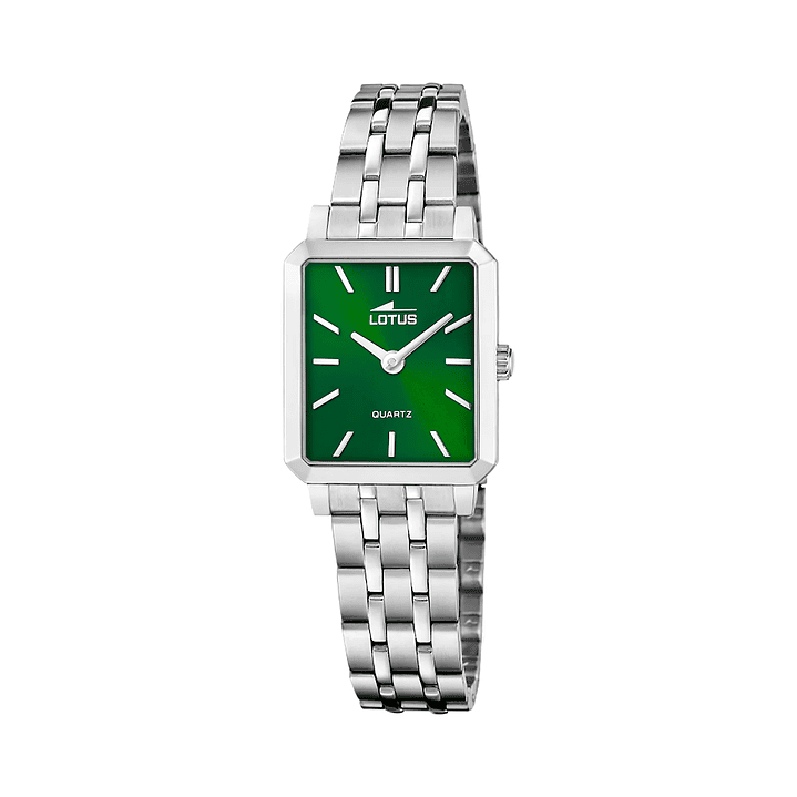 RELOJ MUJER ACERO RECTANGULAR+PULSERA REGALO LOTUS 19008-6 1