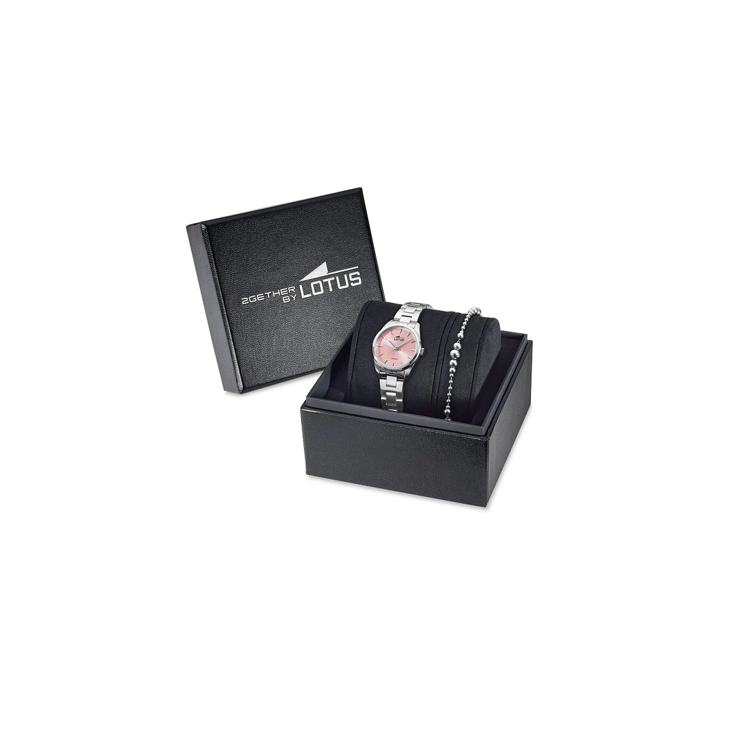 RELOJ MUJER ACERO REDONDO+PULSERA REGALO LOTUS 19006-2 4