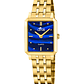 RELOJ MUJER DORADO RECTANGULAR+PULSERA REGALO LOTUS 19009-2 - Miniatura 1