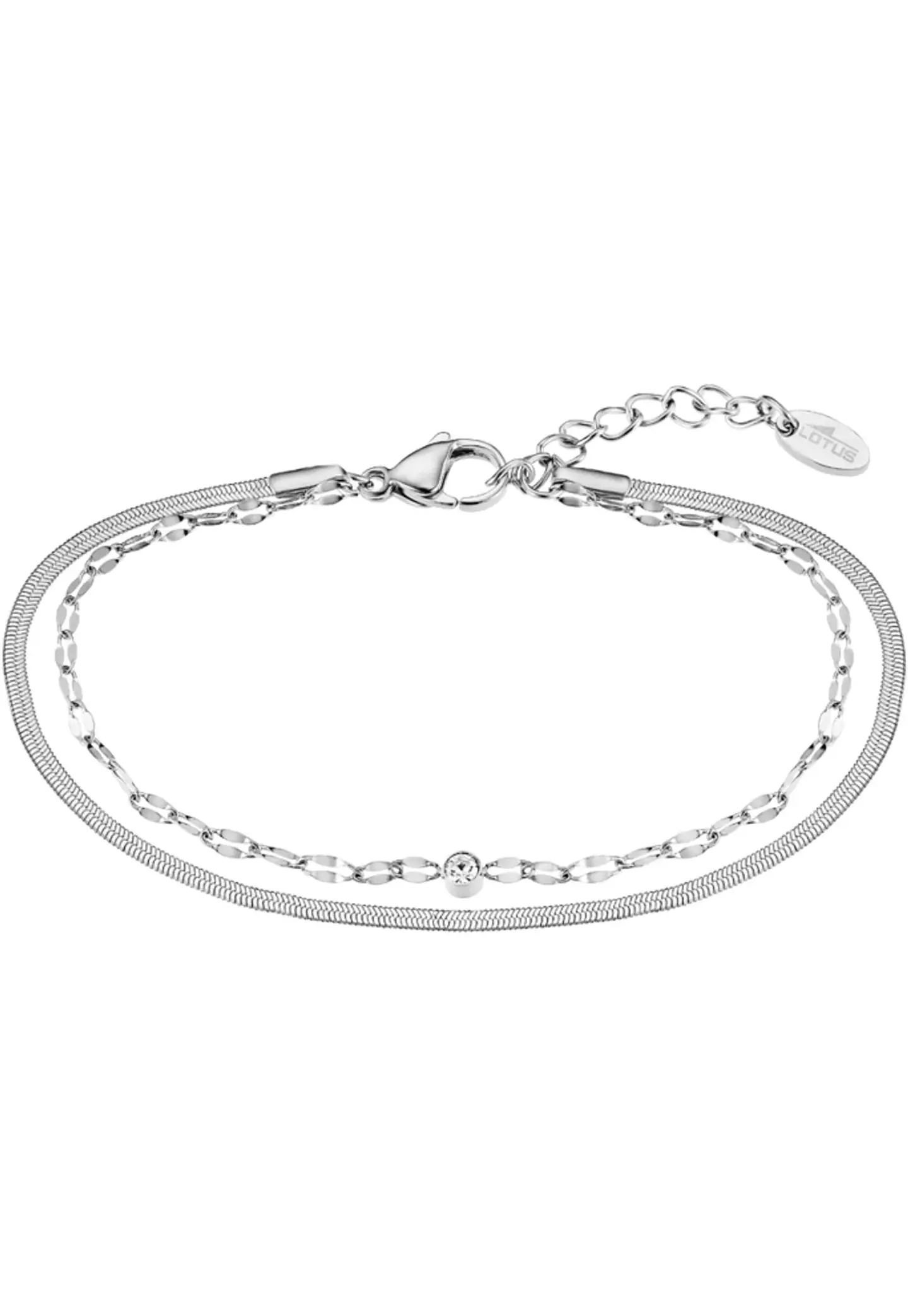 Reloj Mujer Acero Rectangular+Pulsera Regalo Lotus 19008-1 2
