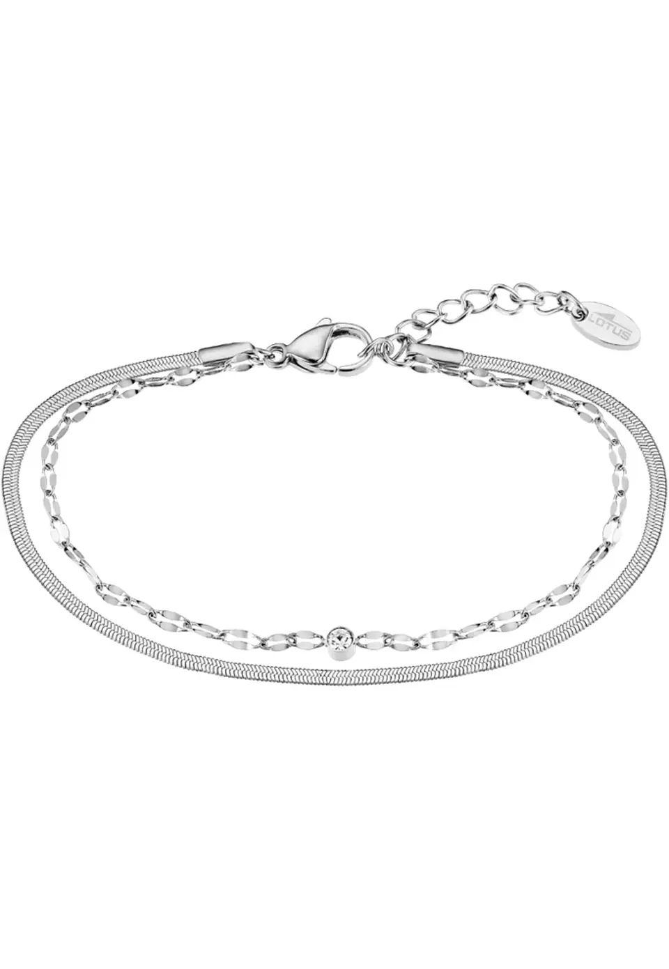 Reloj Mujer Acero Rectangular+Pulsera Regalo Lotus 19008-1 2