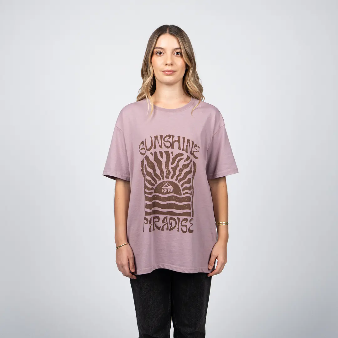 POLERA MUJER CP MC EST BOXY REEF RFLPOI2601CC CAF 1