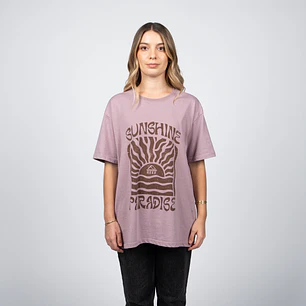 POLERA MUJER CP MC EST BOXY REEF RFLPOI2601CC CAF