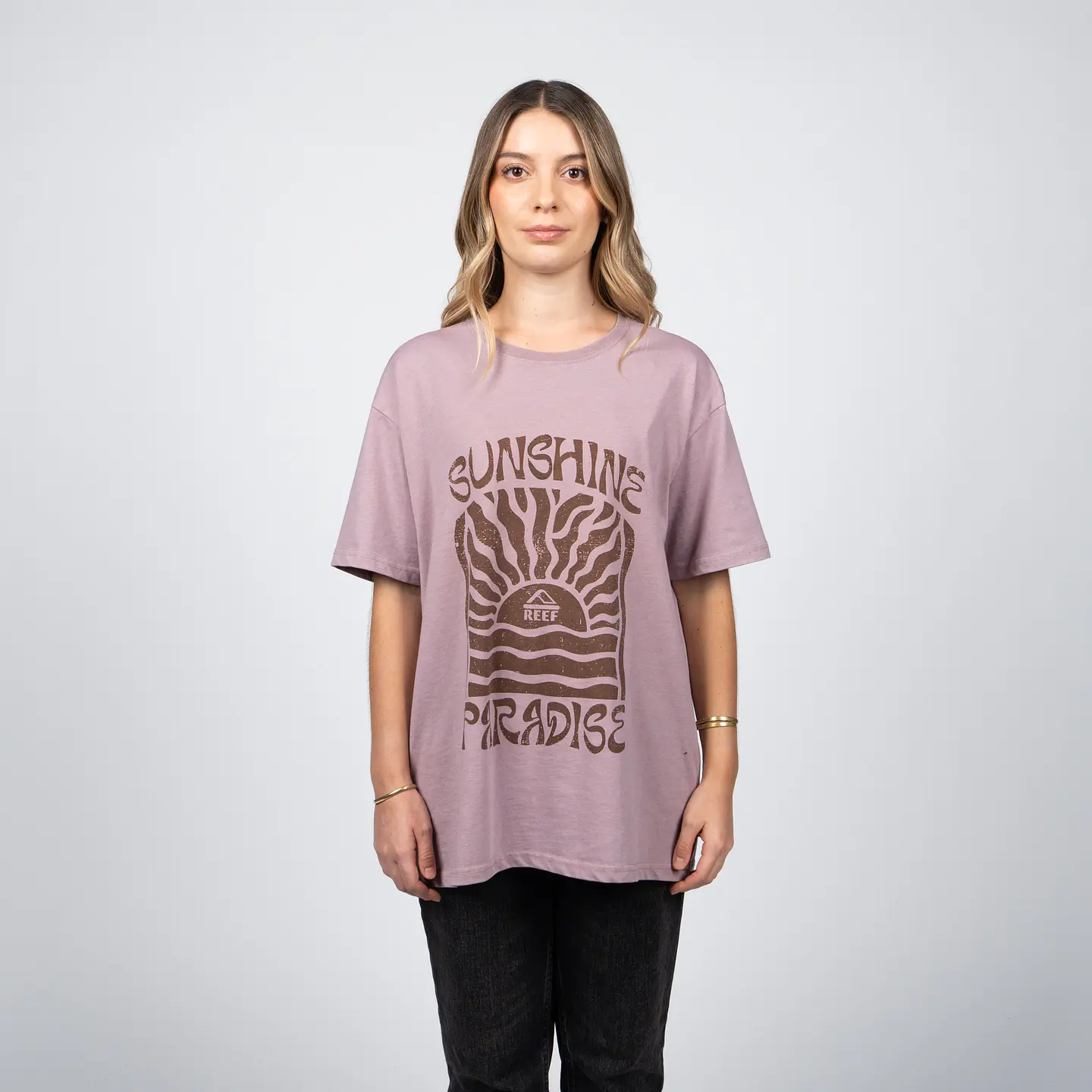 Polera Mujer Cp Mc Est Boxy Reef Rflpoi2601Cc Caf 1