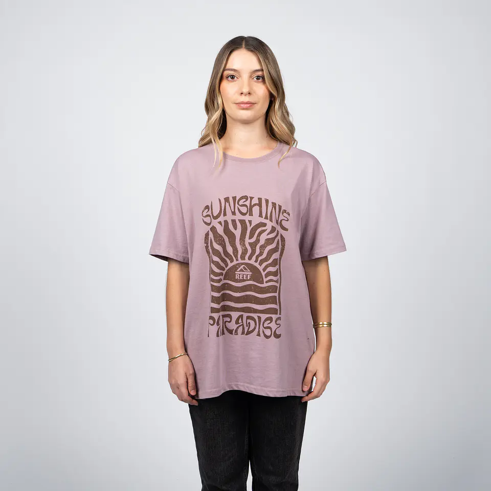 Polera Mujer Cp Mc Est Boxy Reef Rflpoi2601Cc Caf 1