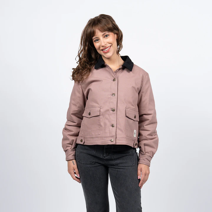 CHAQUETA MUJER BOTONES CANVAS RELAXED REEF RFLCSI26 1