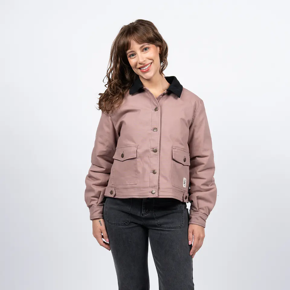 Chaqueta Mujer Botones Canvas Relaxed Reef Rflcsi26 1