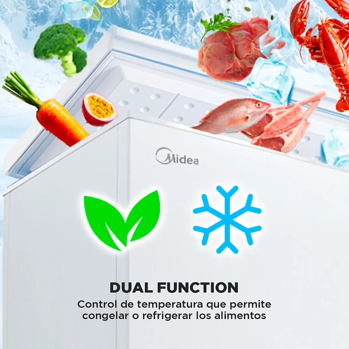 FREEZER 142LTS HORIZ MIDEA MFH-1430B186C 3