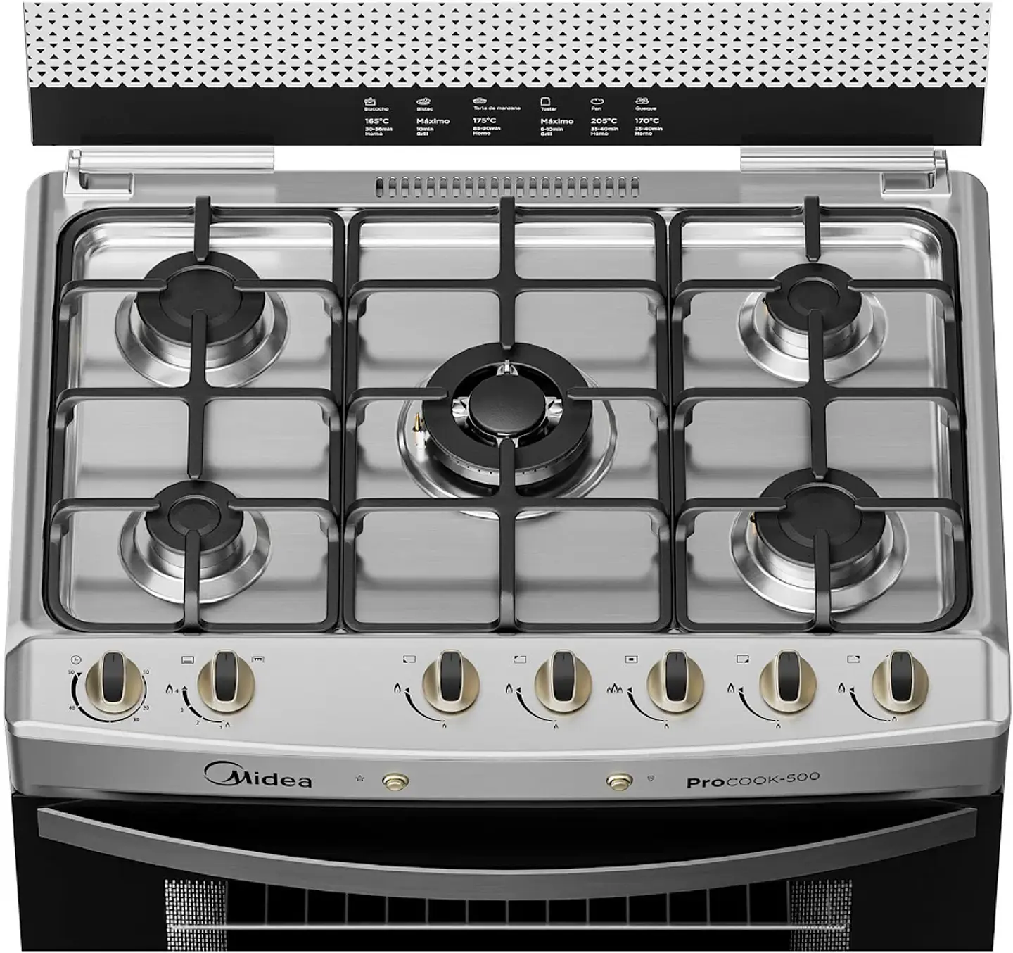 Cocina A Gas Mfo-Mg30Acqsl Silver 5 Quemadores 3
