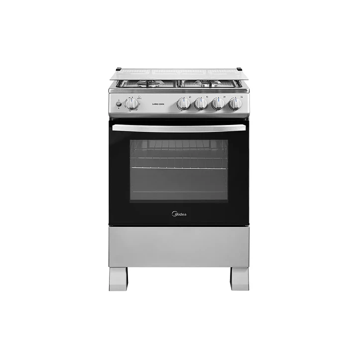 COCINA GAS 4Q SILVER MIDEA MFO-MG24TCSSL 1
