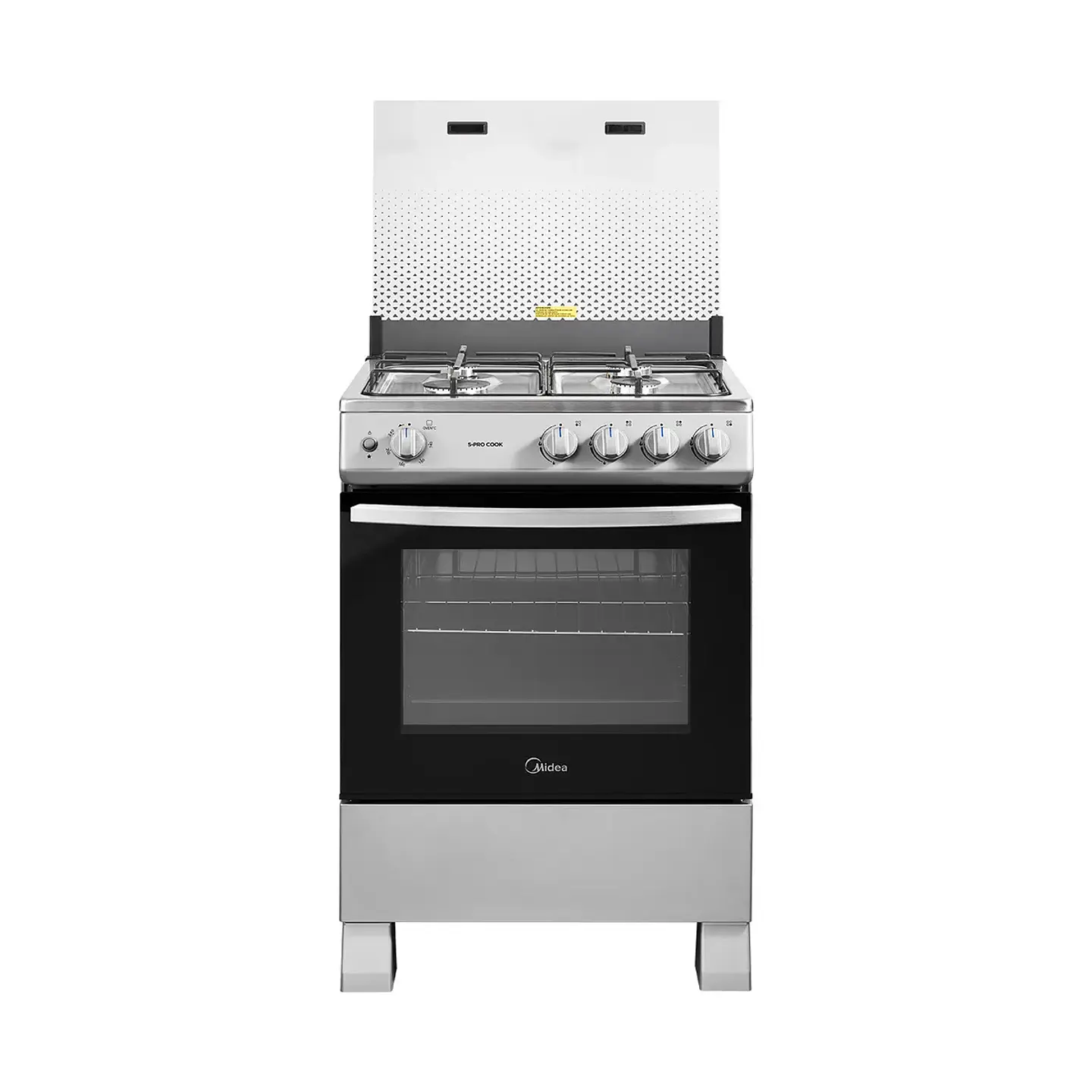 Cocina Gas 4Q Silver Midea Mfo-Mg24Tcssl 3