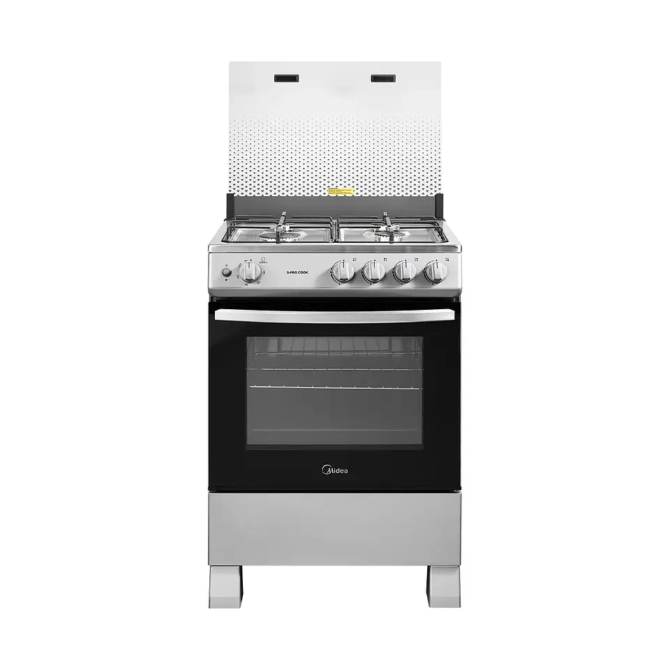 Cocina Gas 4Q Silver Midea Mfo-Mg24Tcssl 3