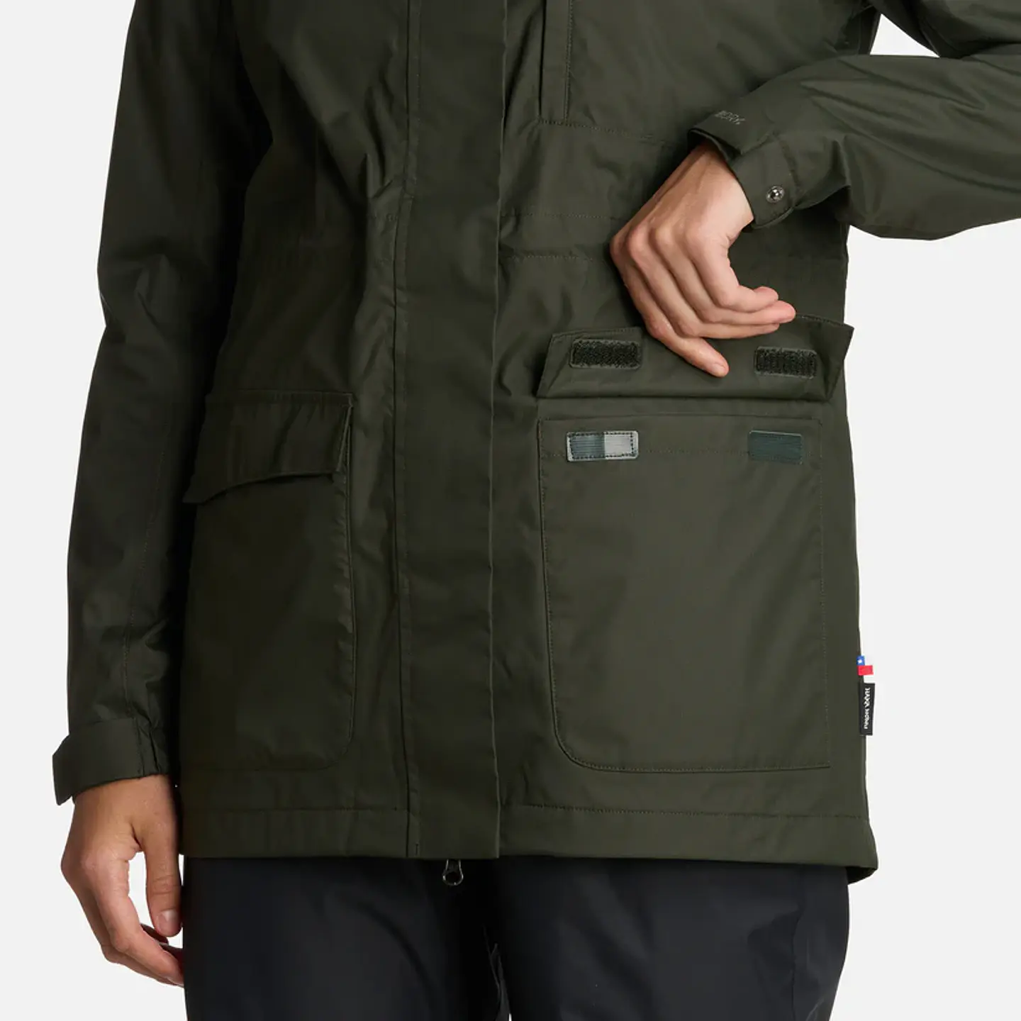Chaqueta Mujer Kauai Verde Militar Haka Honu 7