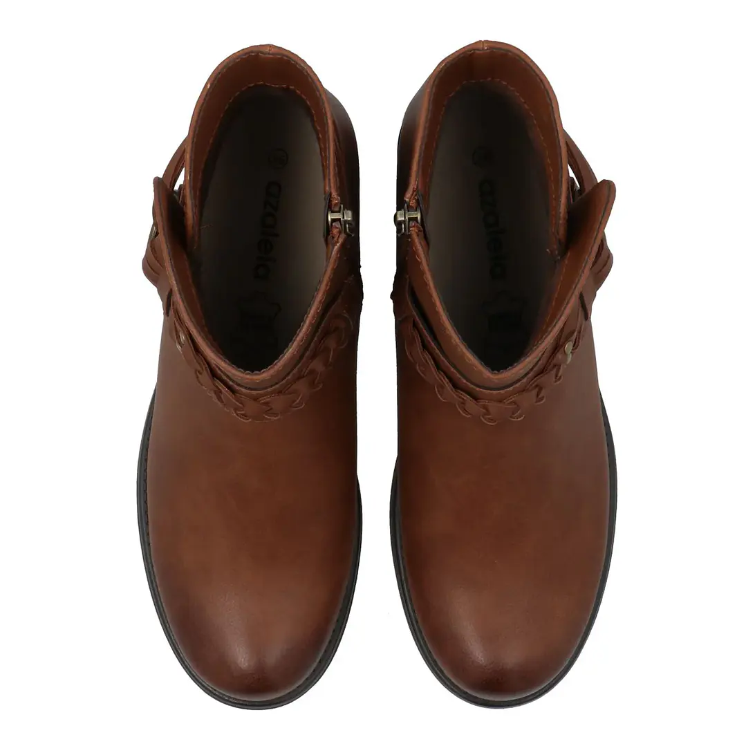 Botín Mujer Mila Café Azaleia 3