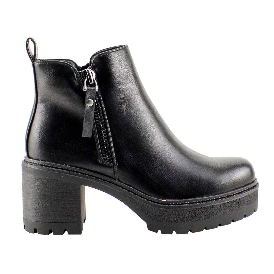 BOTIN MUJER CASUAL NEW WALK 585191 NEGRO  1