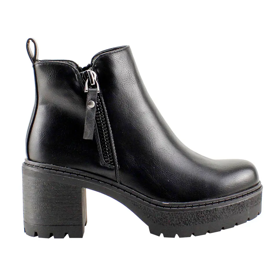 Botin Mujer Casual New Walk 585191 Negro  1