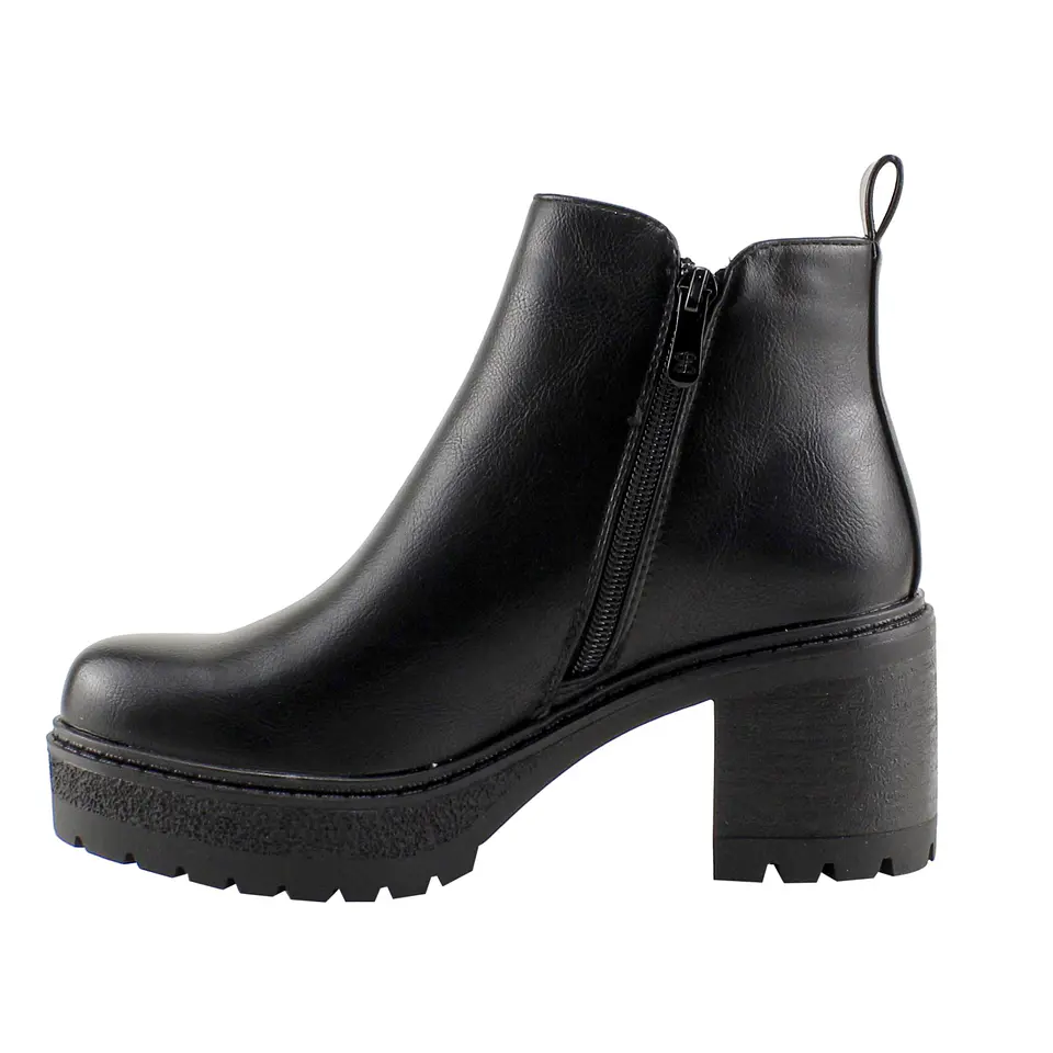 Botin Mujer Casual New Walk 585191 Negro  2