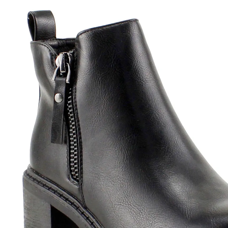 Botin Mujer Casual New Walk 585191 Negro  4