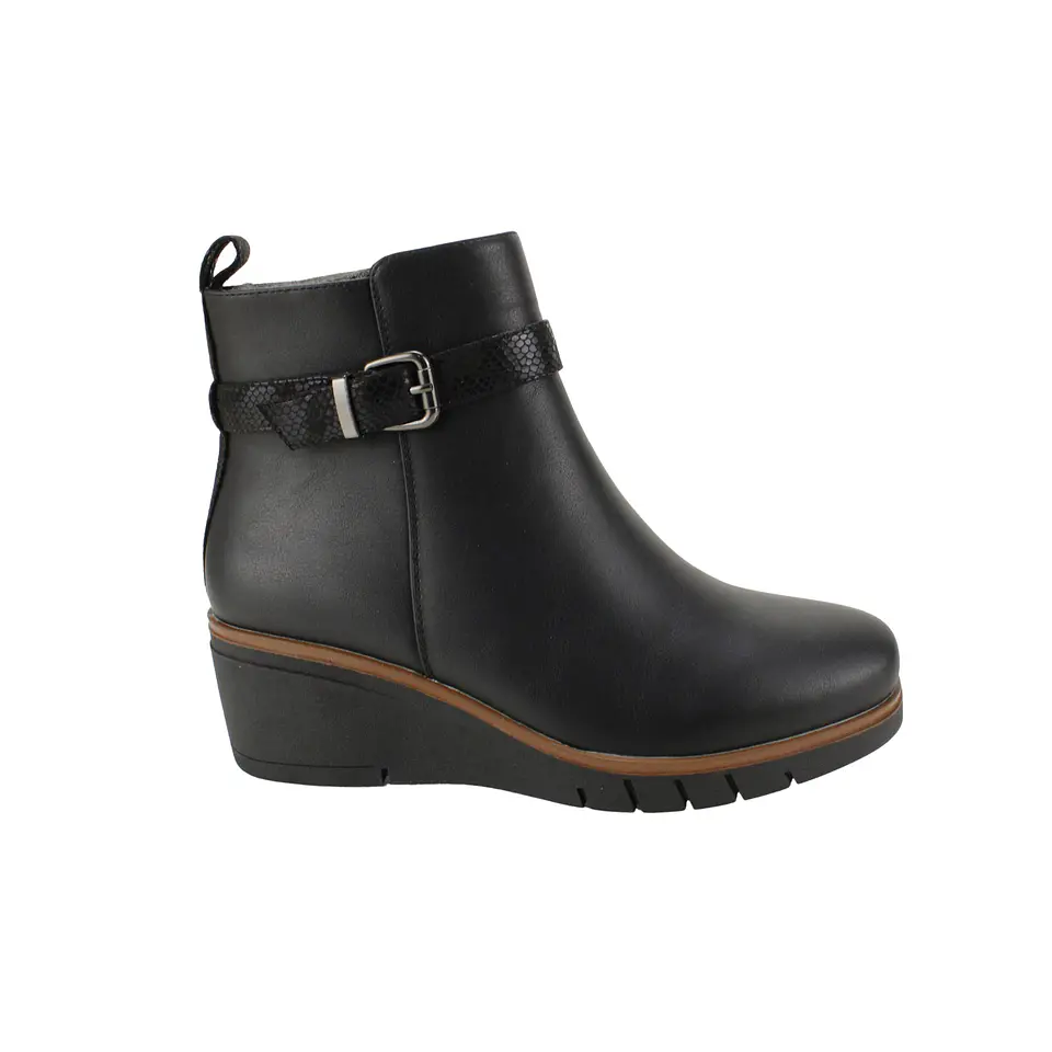 Botin Mujer Casual New Walk Dza91103 Negro  2