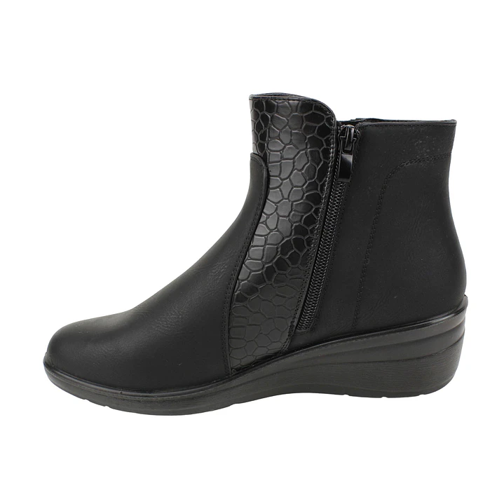 BOTIN MUJER CASUAL NEW WALK FA4682 NEGRO 1