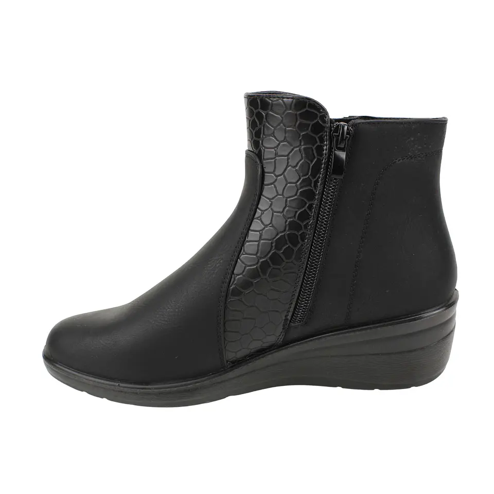 Botin Mujer Casual New Walk Fa4682 Negro 2