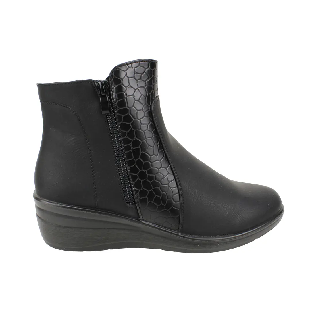 BOTIN MUJER CASUAL NEW WALK FA4682 NEGRO 2