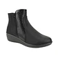 BOTIN MUJER CASUAL NEW WALK FA4682 NEGRO - Miniatura 3