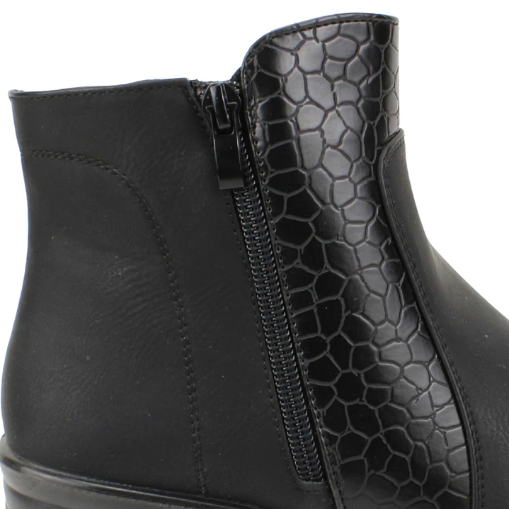 BOTIN MUJER CASUAL NEW WALK FA4682 NEGRO 4