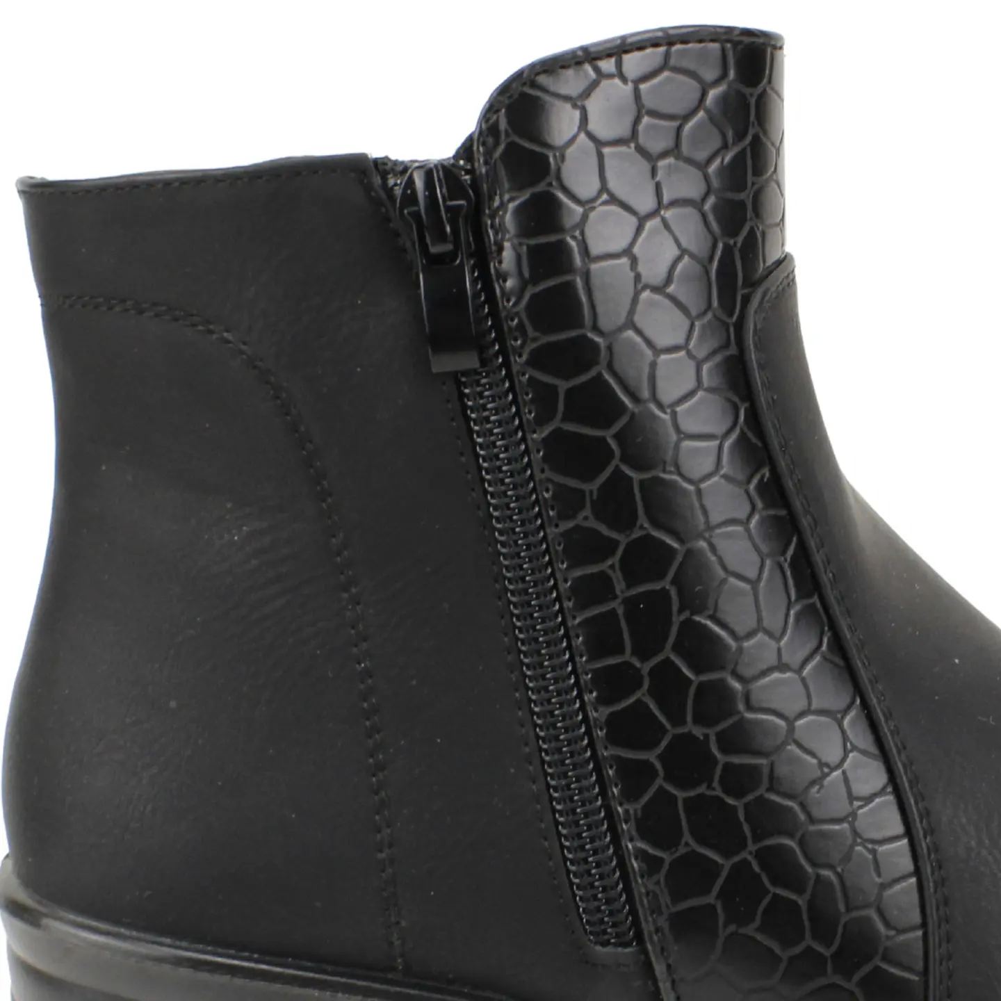 Botin Mujer Casual New Walk Fa4682 Negro 4