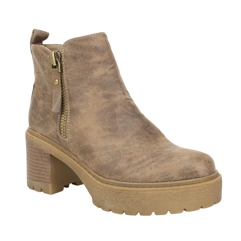 Botin Mujer Casual New Walk 585191 Khaky 2