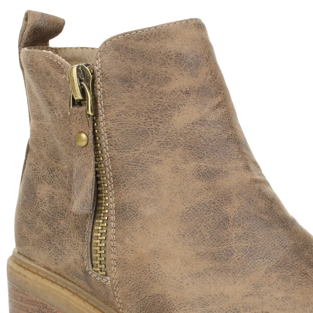 BOTIN MUJER CASUAL NEW WALK 585191 KHAKY 3