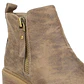 BOTIN MUJER CASUAL NEW WALK 585191 KHAKY - Miniatura 3