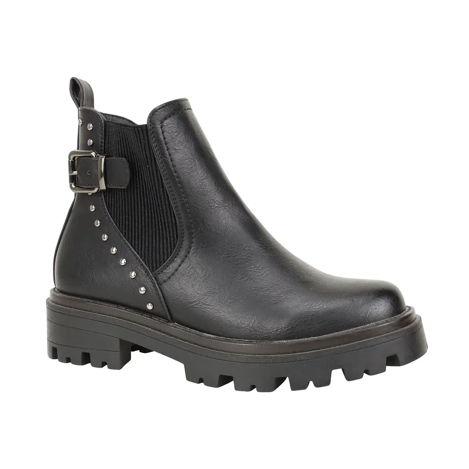 Botin Mujer Casual New Walk 2291086 Negro 1