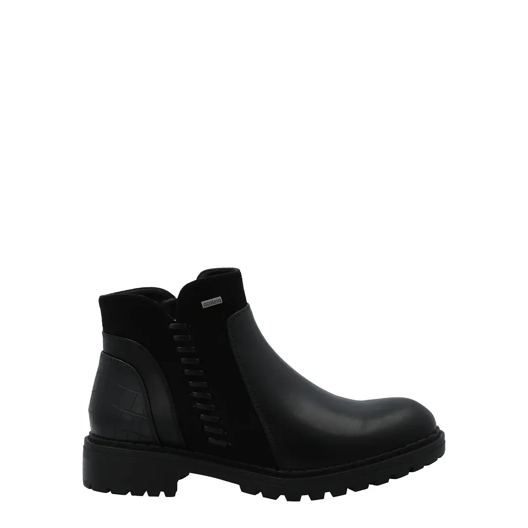 Botín Mujer Lisa 2 Negro Azaleia 4