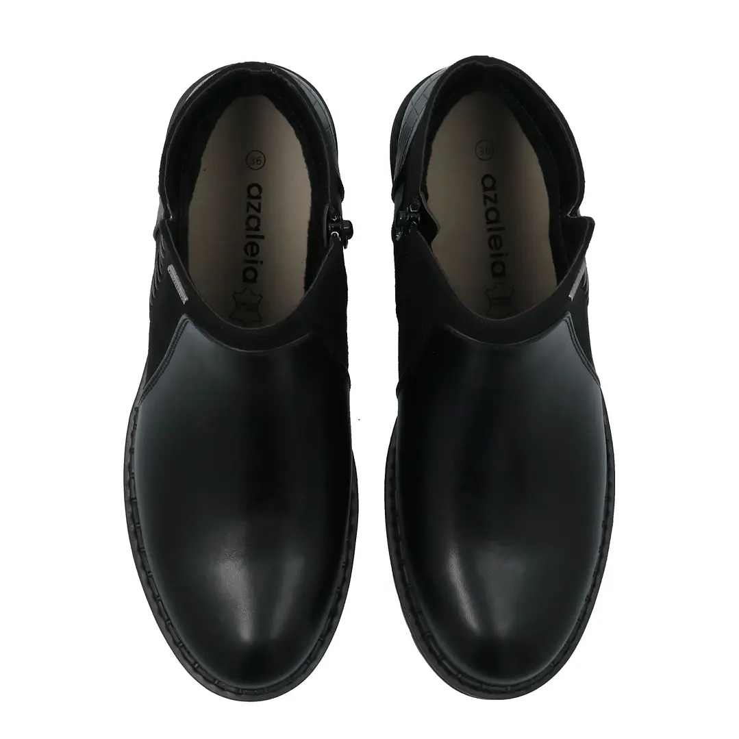 Botín Mujer Lisa 2 Negro Azaleia 5