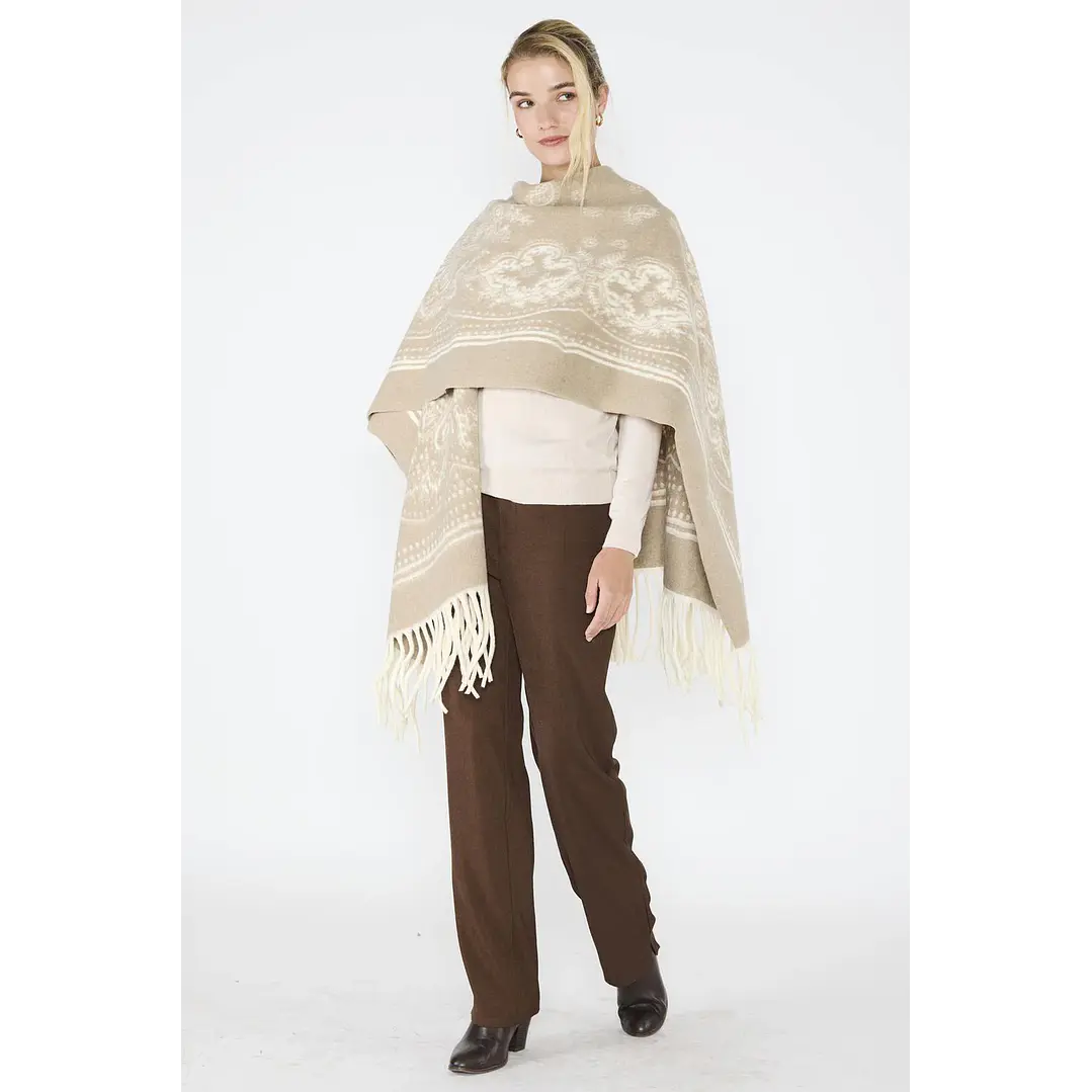 Ruana Veronica Beige Eclipse Woman 2