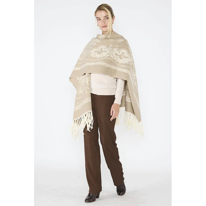 Ruana Veronica Beige Eclipse Woman 2