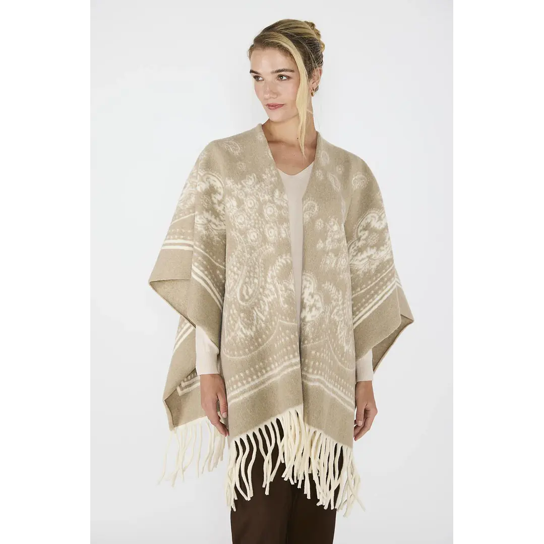 Ruana Veronica Beige Eclipse Woman 1