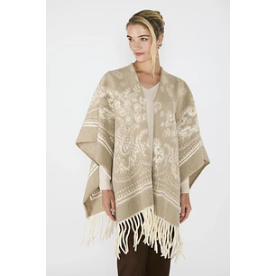 Ruana Veronica Beige Eclipse Woman