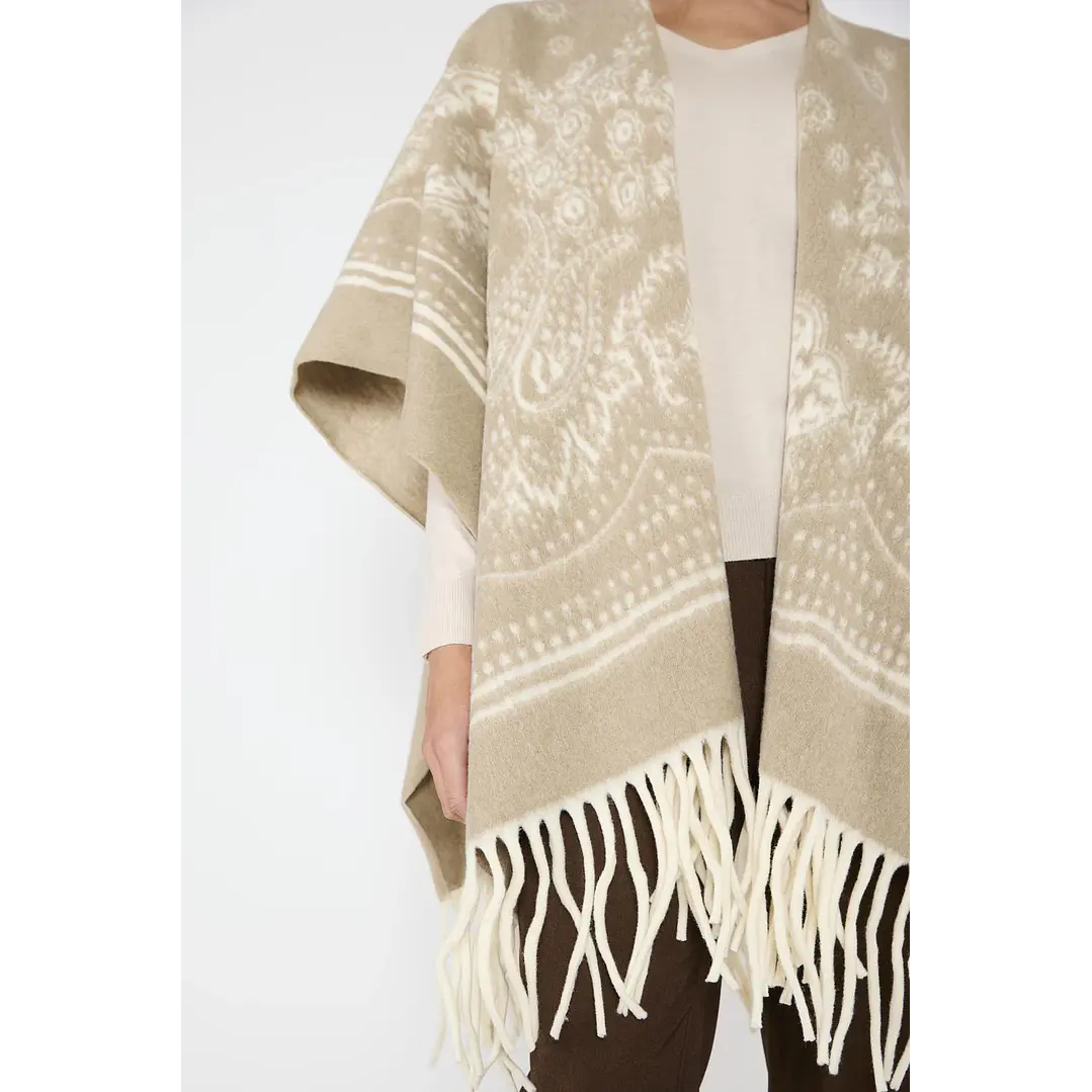 Ruana Veronica Beige Eclipse Woman 4