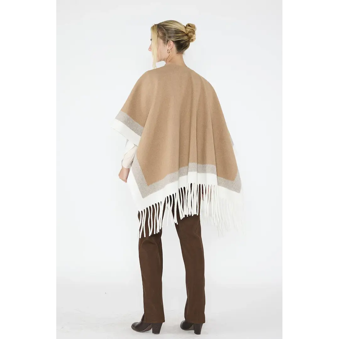 Ruana Soledad Taupe Eclipse Woman 3