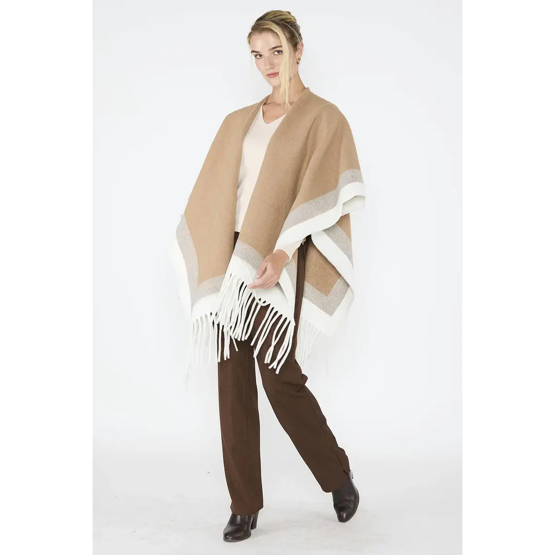 Ruana Soledad Taupe Eclipse Woman 2